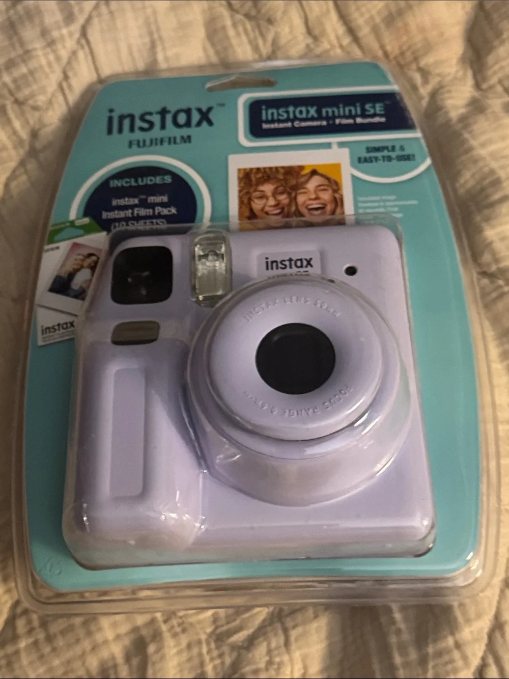 Fujifilm instax mini SE Instant Camera - Lavender White